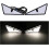 LED Devil Eyes forlygte blinklys 4 stk. orange 1