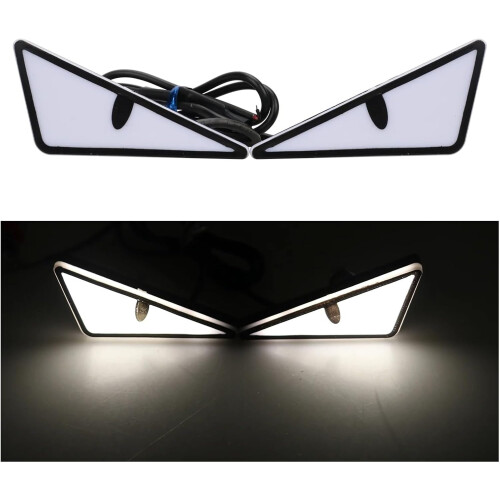LED Devil Eyes forlygte blinklys 4 stk. orange