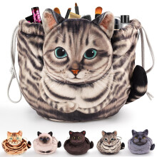 Reisorganizer met trekkoord voor cosmetica - Kattendesign, 1