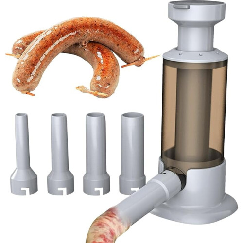 Handmatige worstvuller met 4 buizen, capaciteit 1 kg 1