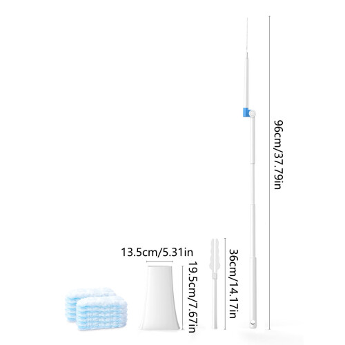 Kit de dépoussiérage statique avec manche extensible, 11 pièces 1