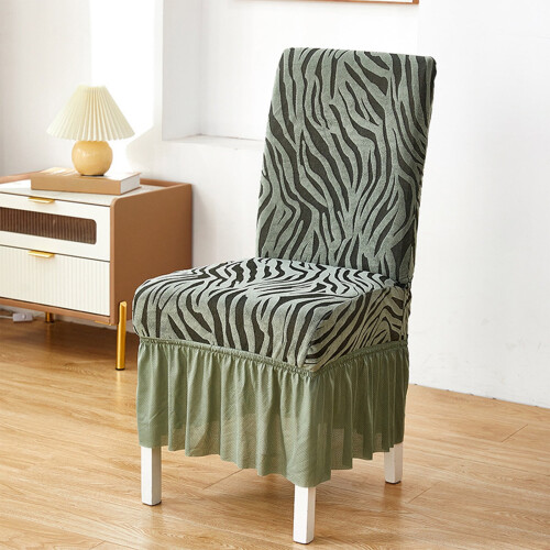 Jacquard hotelstoelhoezen met elastische zoom (1 stuk)