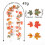 Fall leaf garland artificial maple vines 6 feet 3