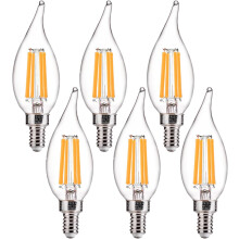 CA11E12 Kandelaarlampen 2700K Zacht Wit 6-pack