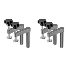 4 Uds. Abrazadera de Banco para Perro, Abrazadera de Agujero de Perro de Acero Inoxidable, Clip de Escritorio de Banco Ajustable para CarpinteríA