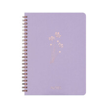 Blomsternotesbog 20x15 cm linjeret med store lommer