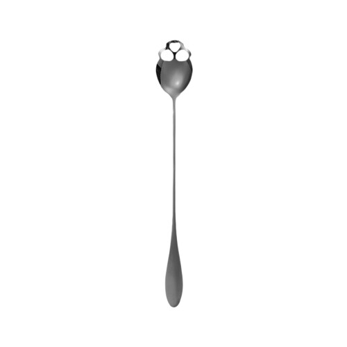 Cuchara de café con forma de calavera, de acero inoxidable, para postre.