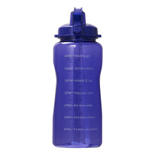BPA-freie Wasserflasche mit Strohhalm, 2200 ml
