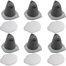 Wasbaar stofzuigerfilter voor Eureka steelstofzuigers (6 stuks)