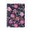 Caderno floral 8x6 polegadas com linhas e bolsos. 1