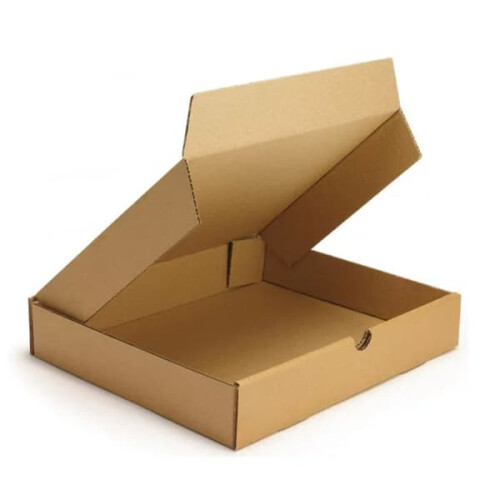 Flat cardboard box chestnut 46x36x5 cm single corrugated 1