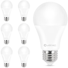 Dimbare A19-lamp, daglicht 5000K, 14W, 1700LM, E26 fitting, 6 stuks