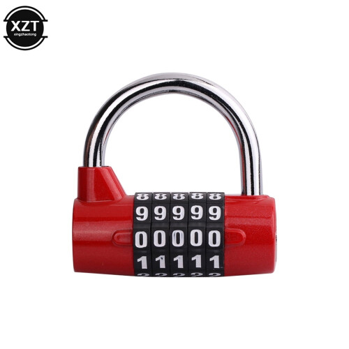 Cadenas à combinaison 4 chiffres robuste, résistant aux intempéries, noir 2