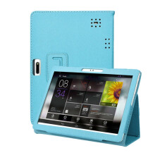Blåt læder tablet-etui til 10,1 tommer Android-tablet