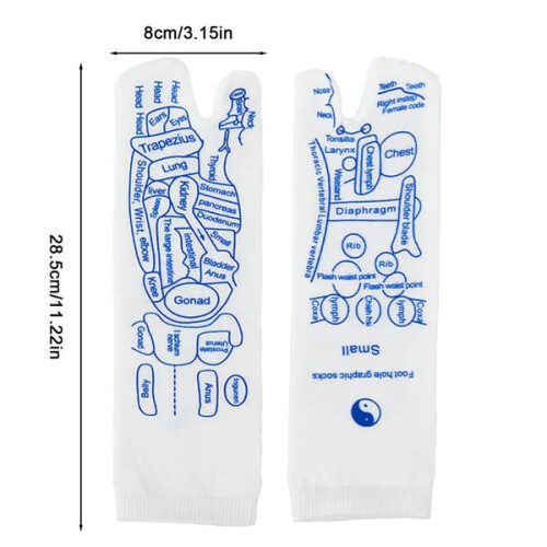Massage socks cotton reflexology set 2 pairs 1