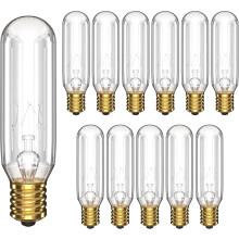 T6 buisvormige gloeilamp, helder, 25W, E12 fitting, dimbaar, warm