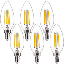 Kroonluchterlampen B11E12 3500K 550LM 60W equivalent 6