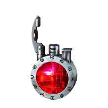 Briquet à pétrole Steampunk LED à lumière froide, style vintage métal