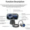 INF trådløs FM-sender for bil Bluetooth 5.0QC3 8
