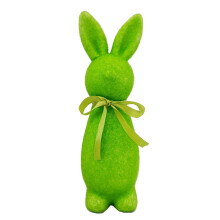 Estatua de resina de conejo de Pascua para jardín o patio exterior
