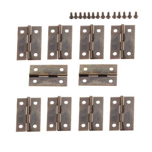 Μεντεσές από μπρούντζο αντίκα 35x22mm 10 τεμάχια