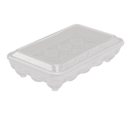 Contenitore trasparente per uova, 24 scomparti in plastica