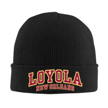 Loyola Universityn pipo, lämmin talvinen neulottu pääkallohattu