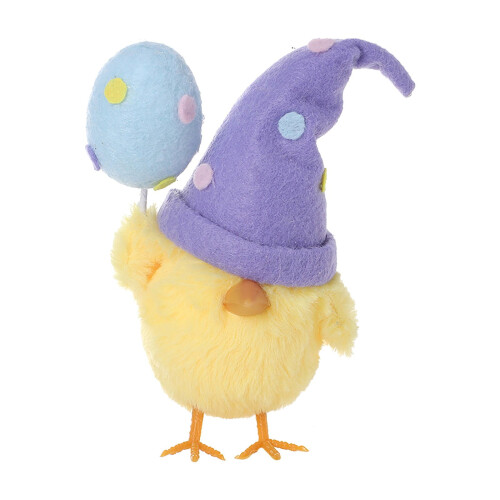 Peluche di pollo pasquale viola, 1 pezzo