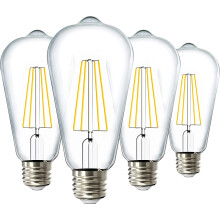 Sunco Dämmerungsschalter-Glühbirnen ST64Edison800LM7W E26