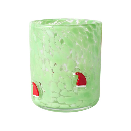 Set di bicchieri natalizi a pois (6 pezzi)