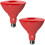 BlueX PAR38 rode schijnwerperlamp E26 fitting 18W 2-pack 1