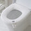 Weicher, waschbarer Toilettensitzbezug aus Plüsch mit Griff 1