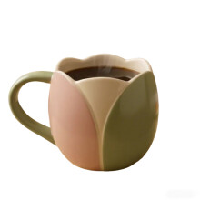 Keramische theemok met bloemenprint, 350 ml
