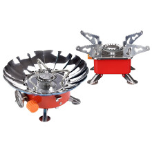 Réchaud à butane pliable ultraléger et portable, résistant au vent