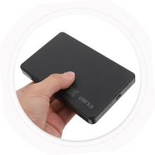 Slank bærbar ekstern harddisk USB 3.0 128 TB sort