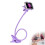 Supporto per cellulare da letto viola con morsetto a collo d'oca a 360 1