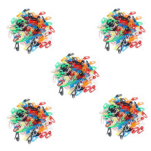 1000PZ Spilla da Balia In Plastica Colorata 2,3 cm Bianca e Nero Rosa Rosso Giallo Blu Verde Spilla In Plastica con Segno Piccolo