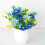 Crisantemo artificiale Bonsai 3,943,54 pollici, blu, in vaso 1