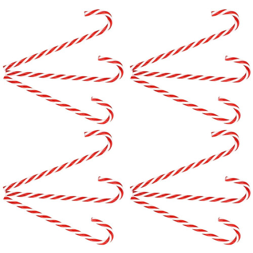 KALLORY rode plastic zuurstokhangers, 12 stuks