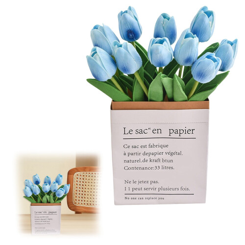 Artificial Tulips PU Flowers for Home Decor12pcs
