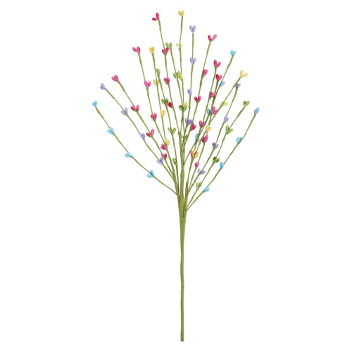 galho artificial de ovo de Páscoa com frutinhas vermelhas, 43 cm (17 polegadas)