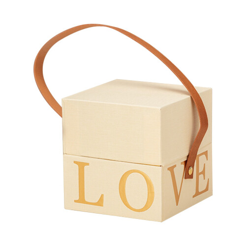 Geschenkbox mit Deckel, Schokolade, Valentinstag, Liebesblume, klein