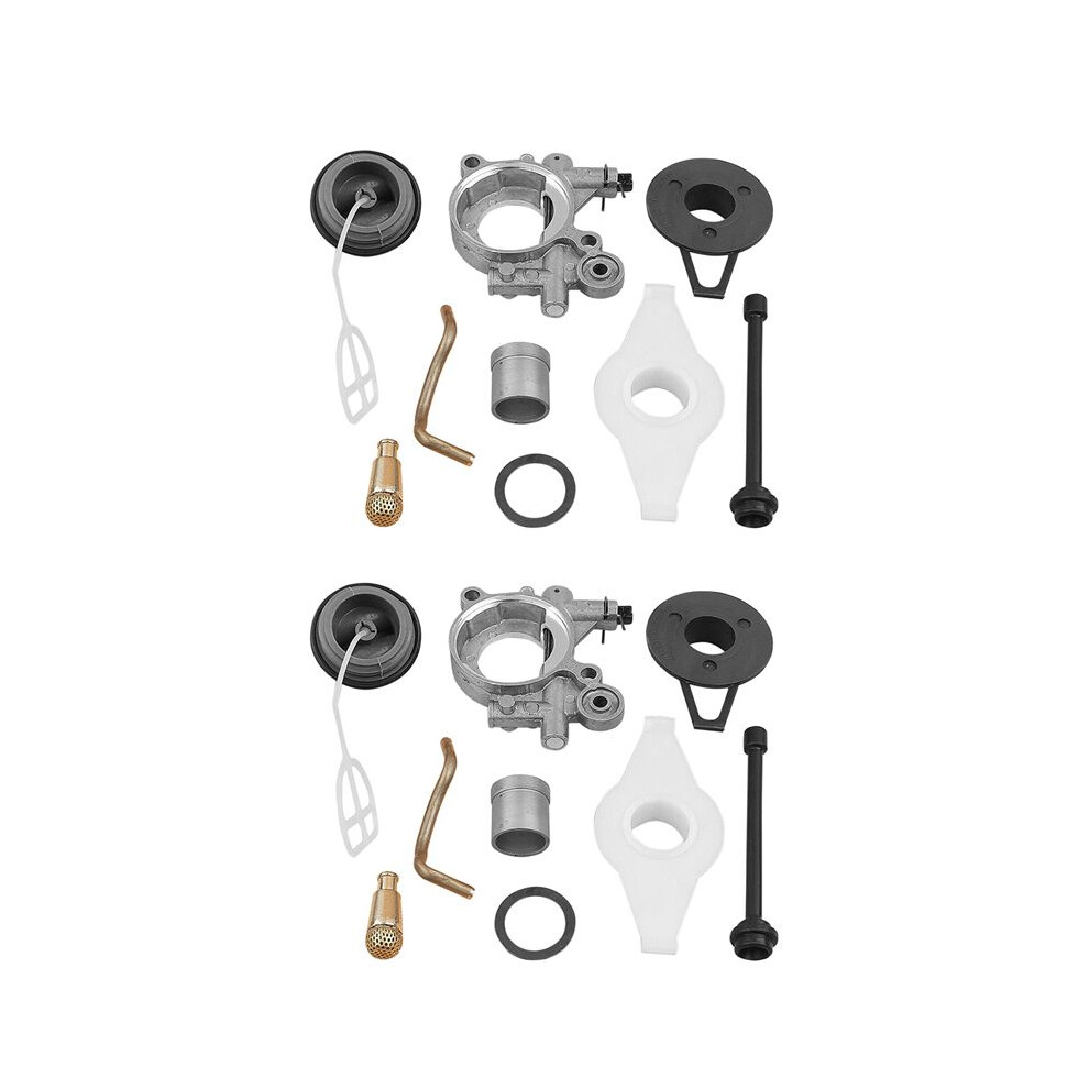 2X Oil Pump Worm Gear Kit For 372Xp 365 371 385 390 362 570 575 576 6033082174172