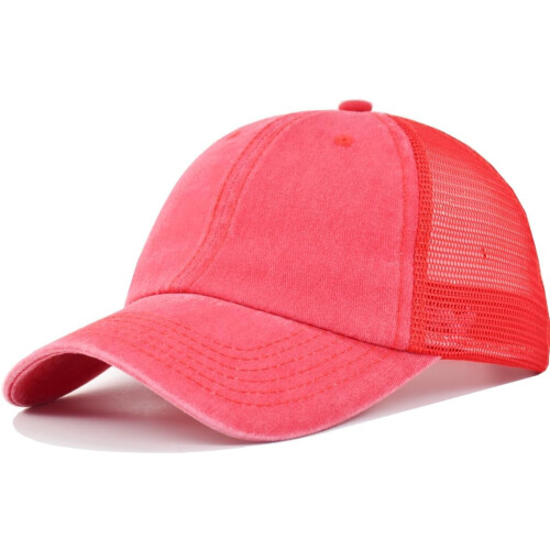 Vintage Trucker Baseball Hat Unstructured Soft Mesh Snapback