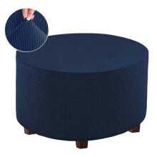 Ronde poefhoes, marineblauw, extra groot, geschikt voor voeten van 76-104 cm.