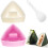 Triangulär onigiriform rosa 2-pack japansk risbollsmaskin 1