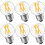 Ampoules G16.5E26 à intensité variable, blanc chaud 3000K, lot de 6 1