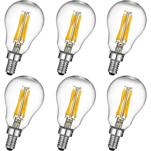E12 Λαμπτήρας LED με δυνατότητα ρύθμισης φωτεινότητας, ζεστό λευκό, 2700K600LM6W,