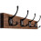 Pine Coat Hooks Wall Mounted Wooden Rack4Hook Brown 1