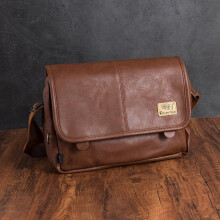 Pánská kožená crossbody kabelka v retro stylu pro studenty